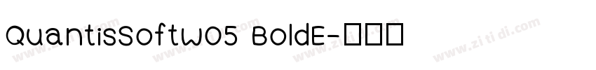 QuantisSoftw05 BoldE字体转换